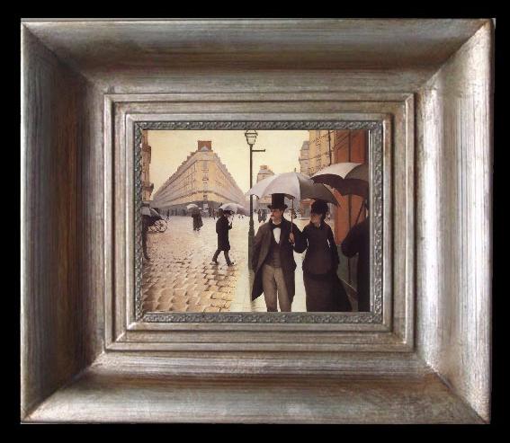 framed  Gustave Caillebotte Paris Street,Rainy Day, Ta077-2